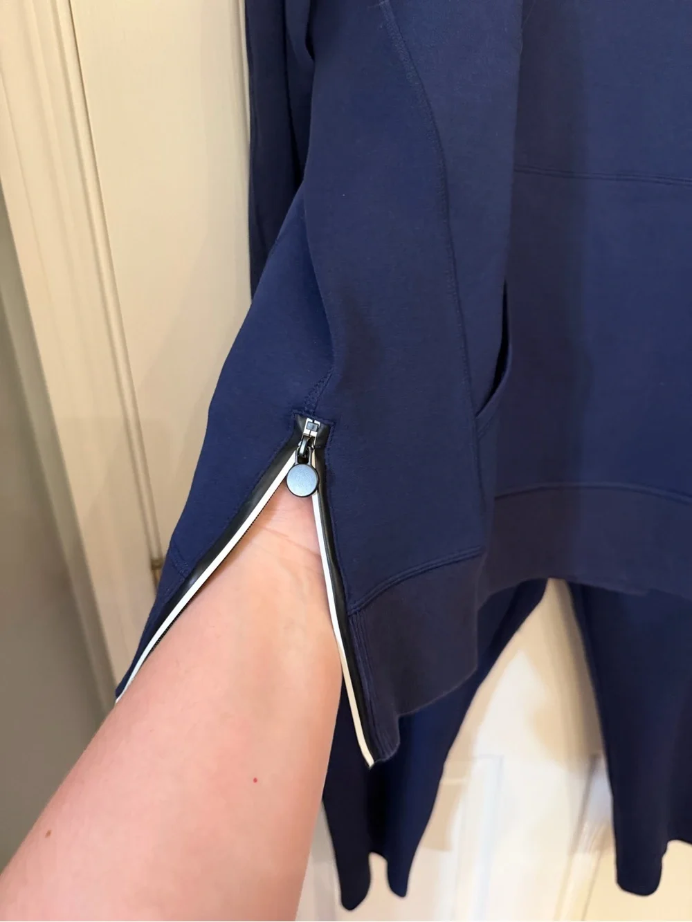 Deep Blue Ruffle-Neck Track Set - Picture 2 of 14